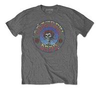 Grateful Dead - T-Shirt # S Unisex Grey # Bertha Circle Vintage Wash [Import]