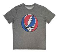 Grateful Dead - T-Shirt Steal Your Face Classic - Adulte (XS) (Gris)