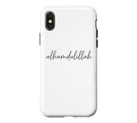 Grateful Praise Muslim Gratitude Alhamdulillah Coque pour iPhone X/XS