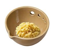 Grater Bowl - 2 In 1 Peeling Bowl Garlic Grinder, Multi Functional Kitchen Tool With Five Hole Sizes Drain System | Vegetable Chopper For Cooking Baking Meal Preparation