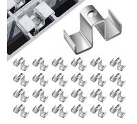 Grating Saddle Clips Lot de 25 colliers de selle galvanisés robustes | Ferrure résistante aux intempéries pour revêtement de pont, marchepieds, montage, passerelles, sols industriels, niveaux