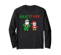 Gratitude ! Cette année, le Père Noël vous dit de faire preuve de gratitude Manche Longue