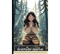 Gratitude Journal: Woman in the woods praying a gratitude prayer.