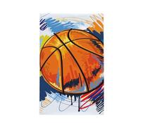 GRatka Basket-Ball coloré Croquis Plaisir imprimé,Torchons de Cuisine gaufrés, absorbants, 41 x 66 cm