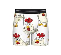 GRatka Boxer pour Hommes, caleçons, caleçons, caleçons de Jambe, sous-vêtements de nouveauté Amusants,Poulet Mignon