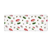 GRatka Champignons Rouges d'automne,Grand Tapis de Souris pour Bureau, Clavier d'ordinateur, avec Base en Caoutchouc antidérapante, 30 x 80 cm