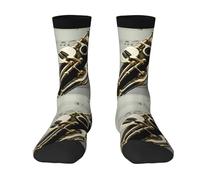 GRatka Chaussettes d'équipage, chaussettes de compression amusantes, chaussettes de sport décontractées de 40 cm de long pour unisexe.Musique de touches de clarinette