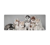 GRatka Chiens Husky Huskie,Grand Tapis de Souris pour Bureau, Clavier d'ordinateur, avec Base en Caoutchouc antidérapante, 30 x 80 cm