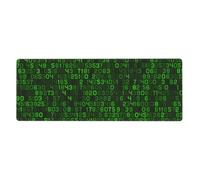 GRatka Code Informatique décimal Vert du Programmeur,Grand Tapis de Souris pour Bureau, Clavier d'ordinateur, avec Base en Caoutchouc antidérapante, 30 x 80 cm