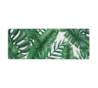 GRatka Feuilles Vertes imprimées,Grand Tapis de Souris pour Bureau, Clavier d'ordinateur, avec Base en Caoutchouc antidérapante, 30 x 80 cm