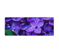 GRatka Fleur Violette,Grand Tapis de Souris pour Bureau, Clavier d'ordinateur, avec Base en Caoutchouc antidérapante, 30 x 80 cm