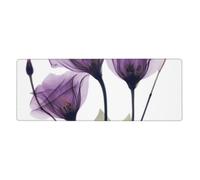 GRatka Fleurs d'espoir Violet Lavande,Grand Tapis de Souris pour Bureau, Clavier d'ordinateur, avec Base en Caoutchouc antidérapante, 30 x 80 cm