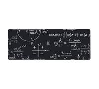 GRatka Formules mathématiques sans Couture avec Formes géométriques,Grand Tapis de Souris pour Bureau, Clavier d'ordinateur, avec Base en Caoutchouc antidérapante, 30 x 80 cm