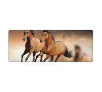 GRatka Imprimé Cheval au Galop,Grand Tapis de Souris pour Bureau, Clavier d'ordinateur, avec Base en Caoutchouc antidérapante, 30 x 80 cm