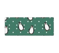 GRatka Motif de Pingouin Mignon,Grand Tapis de Souris pour Bureau, Clavier d'ordinateur, avec Base en Caoutchouc antidérapante, 30 x 80 cm