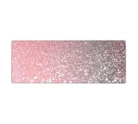 GRatka Or Rose, Rose Scintillant, Luxe, Tendance, Paillettes,Grand Tapis de Souris pour Bureau, Clavier d'ordinateur, avec Base en Caoutchouc antidérapante, 30 x 80 cm