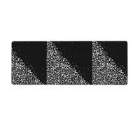GRatka Paillettes Noires et Blanches,Grand Tapis de Souris pour Bureau, Clavier d'ordinateur, avec Base en Caoutchouc antidérapante, 30 x 80 cm