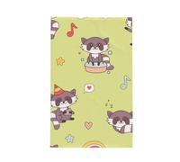 GRatka Raton Laveur Kawaii Mignon,Torchons de Cuisine gaufrés, absorbants, 41 x 66 cm