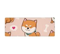 GRatka Shiba Inu Mignon et Kawaii,Grand Tapis de Souris pour Bureau, Clavier d'ordinateur, avec Base en Caoutchouc antidérapante, 30 x 80 cm