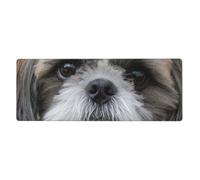 GRatka Shih Tzu Mignon,Grand Tapis de Souris pour Bureau, Clavier d'ordinateur, avec Base en Caoutchouc antidérapante, 30 x 80 cm