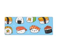 GRatka Sushi et Sashimi,Grand Tapis de Souris pour Bureau, Clavier d'ordinateur, avec Base en Caoutchouc antidérapante, 30 x 80 cm