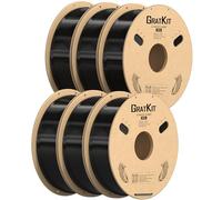 GratKit Filament PETG 1.75mm pour Imprimante 3D, 6KG Noir