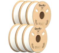 GratKit Filament PETG 1.75mm pour Imprimante 3D, Bobine de 6KG Blanc