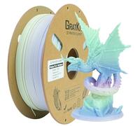 GratKit Filament PLA Mat Arc-en-ciel 1.75mm 1KG, Frosting Cake | Multicolore dégradé mat, Rainbow filament pla à grande vitesse, Facile à imprimer, Idéal pour Modèles Décoratifs et Art