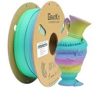 GratKit High Speed Filament PLA Mat Rainbow 1,75mm, Bobines de 1kg, Filament multicolore dégradé mat pour Imprimante 3D, Précision±0,03mm, Matte PLA changement de couleur, Grape Crush