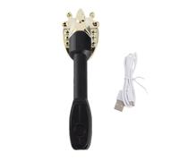 Gratte-dos électrique extensible, masseur vibrant pour soulager | Tige télescopique 3 sections, micro-vibration électrique pour apaiser, tête massage 5 dents sans blesser, poignée