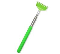 Gratte-dos en acier inoxydable, outil de grattage télescopique, portable et extensible avec poignée télescopique pour adultes, hommes et femmes, soulagement des démangeaisons (vert)