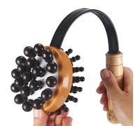 Gratte-dos en bois 40 x 9 cm - Bâton de massage double fonction | Masseur pour dos profond cou épaules jambes vies, utilisation maison et bureau, détente quotidienne
