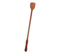 Gratte-dos en Bois à Long Manche, Ergonomique, Marron | Bois Poli, Griffes Arrondies, Prise Sûre Antidérapante, Portée Allongée, pour Dos et Tête