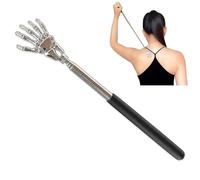Gratte-dos - Poignée télescopique extensible - Main squelette en acier inoxydable - Masseur de dos et de tête
