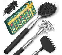 Gratte-dos pour homme - 3 gratte-dos extensibles, cadeaux d'anniversaire de Noël pour papa, lui, femme, calendrier de l'Avent 2025, cadeaux de Père Noël secret pour homme