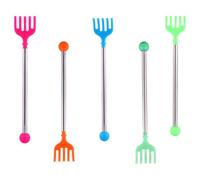 Gratte-dos Rétractable 5 Pièces, Outil de Massage Pratique | Design Télescopique, Facile à Ranger Transporter, Lot de Cinq, Couleur Aléatoire, Usage Quotidien