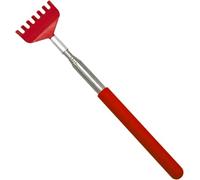 Gratte-dos rouge télescopique en acier inoxydable - Gratte-dos portable extensible pour la maison, le voyage et le bureau (rouge)