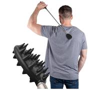 Cactus Scratcher Gratte-dos extensible, long bâton double face anti-démangeaisons pour le dos, la tête et le corps pour homme et femme, cadeau de fête des mères, extensible jusqu'à 73,6 cm (noir)