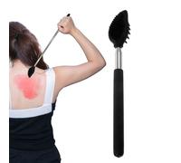 Gratte-dos Télescopique - Poignée Extensible En Acier Inoxydable, Brosse De Massage En Silicone Souple Pour Le Bain, Soulagement Des Démangeaisons Et Gommage Exfoliant, Épurateur Corporel Portable