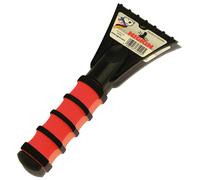 Gratte-glace NIGRIN avec poignée soft noir / rouge