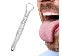 Gratte-langue - Élimine la mauvaise haleine - Gratte-langue en acier | Nettoie la plaque de la langue, nettoyeur de langue pour soutenir votre hygiène bucco-dentaire, une bouche plus fraîche et