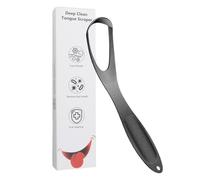 Gratte-langue en acier inoxydable 14,5 x 3,5 cm pour restaurer une plus fraîche - Brosse de nettoyage de langue pour hommes, femmes, adultes et