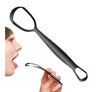 Gratte-langue en acier inoxydable - En forme d'éventail - Réduit la mauvaise - Améliore l'hygiène des dents - Pour adolescents, femmes, hommes, adultes et familles