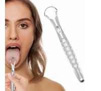 Gratte-langue en acier inoxydable | Gratte-langue en métal | Gratte-langue pour adultes | Grattoir de langue pour une haleine plus fraîche et une bouche saine