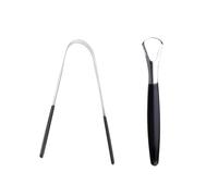 Gratte-langue en, Forme de U Gratte-Langue en Acier Inoxydable en Métal Fait à la Main, Gratte-Langue en Acier Inoxydable, Nettoyeur de langue, Tongue Scraper