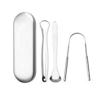 Gratte Langue Pour Adultes Gratte Langue Acier Inoxydable Forme De U Grattoir De Langue,Brosse Langue Pour Adulte Une Haleine Fraich Métal Tongue Scraper Cleaner Pour Hommes Et Femmes