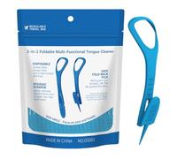 Gratte-langue pour adultes - Gratte-langue antidérapant, brosse portable pour soins de la bouche pour , garçons, filles, famille, maison, voyage, anniversaire, festival, collègues