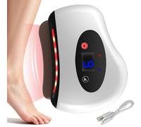 Gratte-pieds chauffant - Instrument de soulagement musculaire des tissus profonds, outil de massage grattoir chauffant, masseur ďe grattage thermique, sucette contre les douleurs corporelles avec poig
