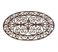 Gratte-pieds paillasson grille en fonte Ovale