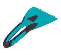 Grattoir 2K avec poignée souple, longueur: 215 mm, bleu
